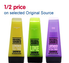 1/2 price on selected Original Source